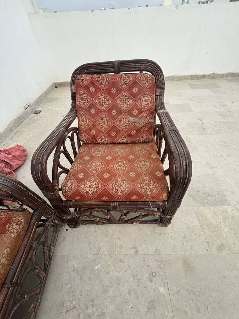 Cane sofas 2