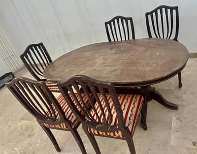 Dining table with 5 chairs