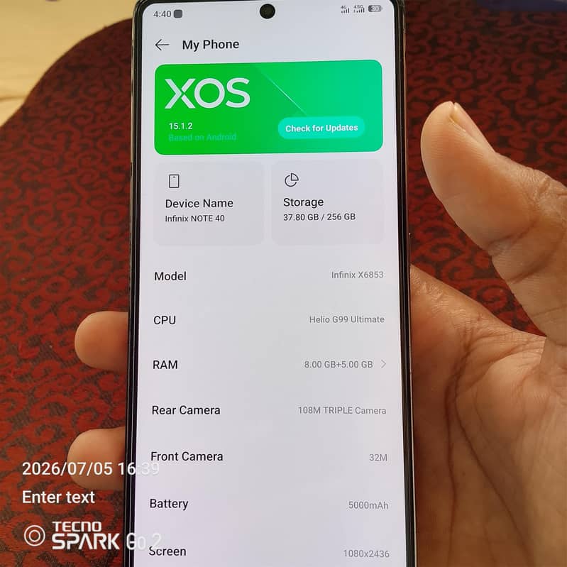 Infinix Note 40 7