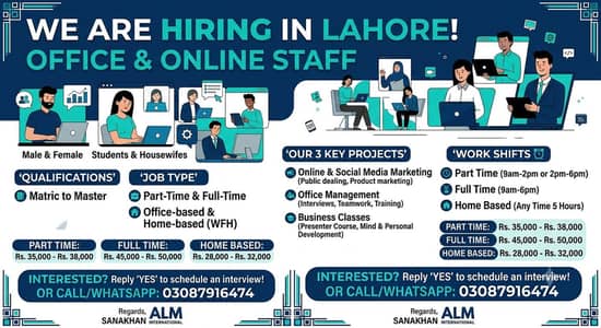 golden opportunity available in Lahore