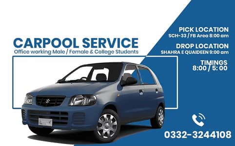 Carpool Services for School | College | Office Females