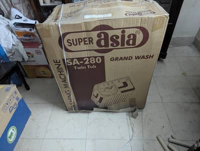 Super Asia SA-280 crystal washing machine box pack