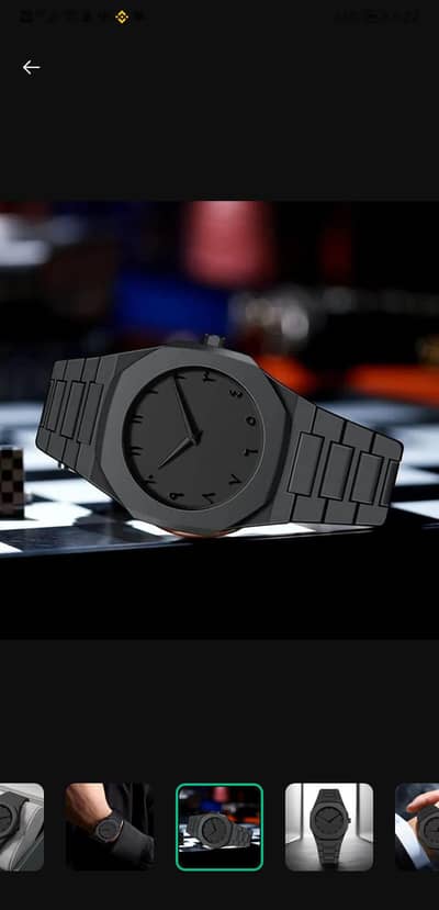 Men's Black Arabic Watch