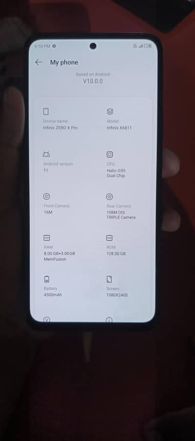 Infinix Zero X Pro