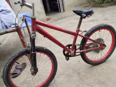 red Colour Bycyle