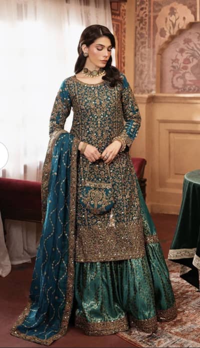 Haseen’s teal bride/festive  wear