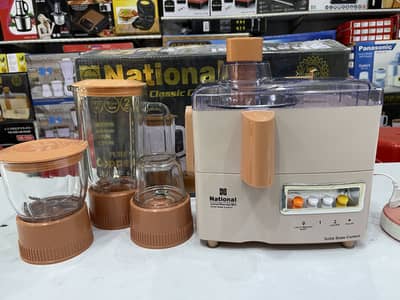 National Juicer Blender Grinder 4in1 Set Glass Parts Best Quality