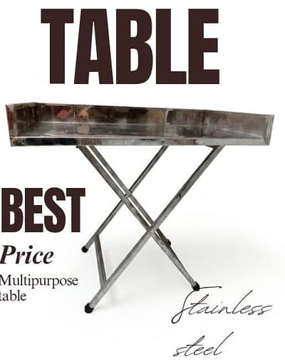Stainless Steel Multipurpose foldable Table