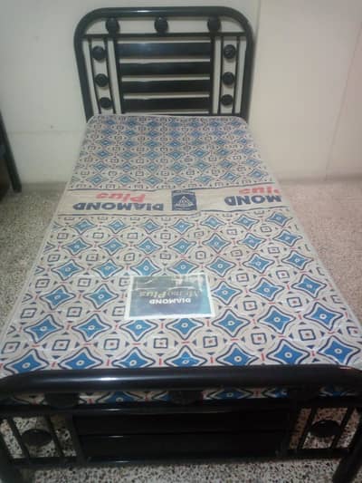 pair of Iron single bed