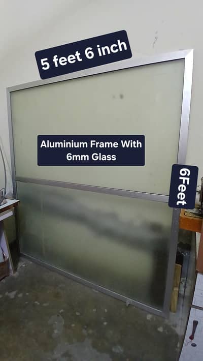 Aluminium Frame 5.6 x 6 Feet | 6mm Glass