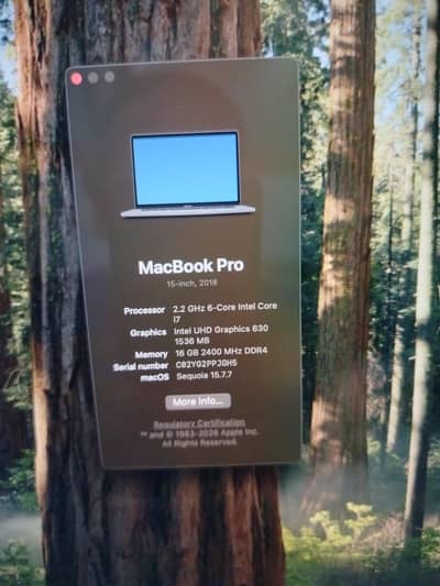 MacBook pro 2018 16gb 512gb condition 10+10