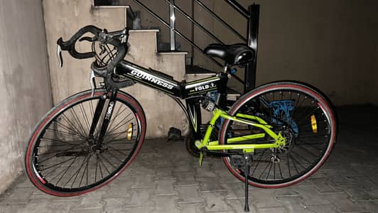 Guiness foldable racing cycle. Barely used for 3 months.