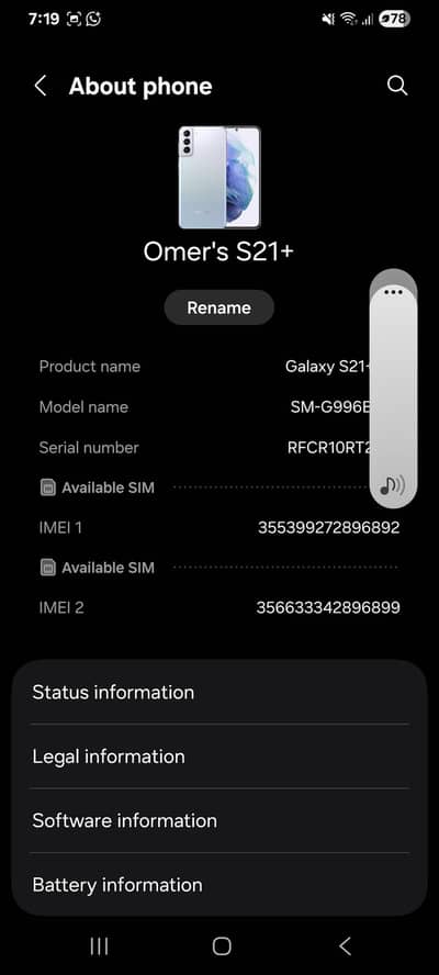 Samsung Mobile S21 Plus