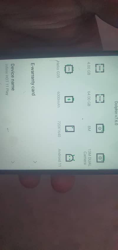 Infinix Hot 11 Play 4/64