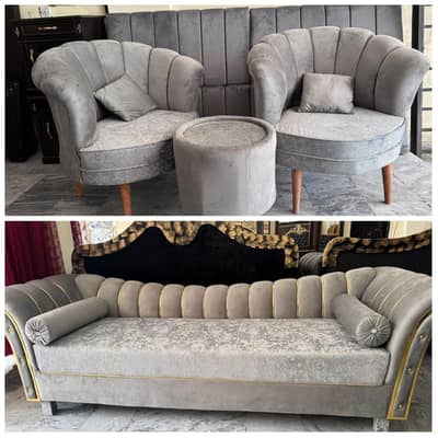 Grey Color Sofa Set