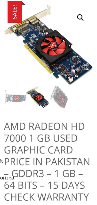 AMD Radeon Graphic card & ddr3 2gb Ram