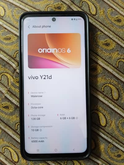 Vivo Y21d 6 month warrenty