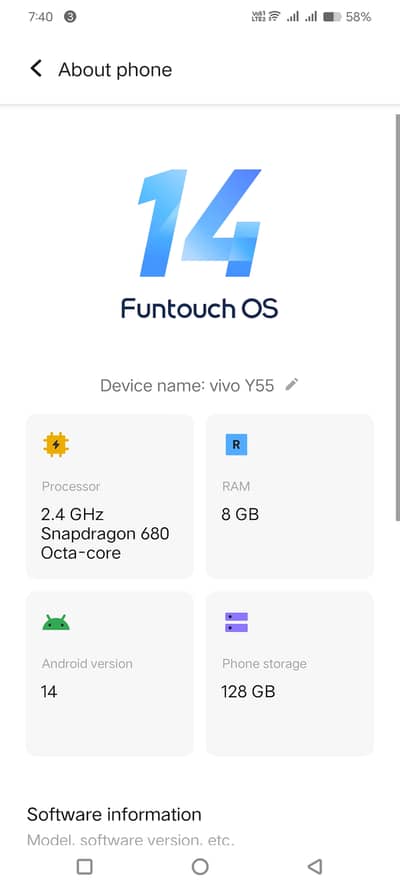 Vivo Y55 (8GB+4GB Extended RAM / 128GB ROM) — Excellent Condition