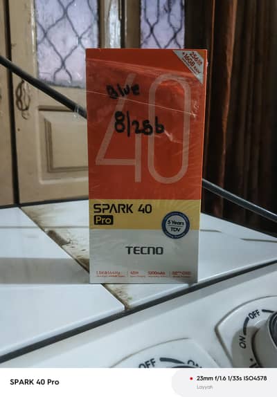 Tecno Spark 40 Pro - Complete Box & Just Box Open - 12 Months Warranty