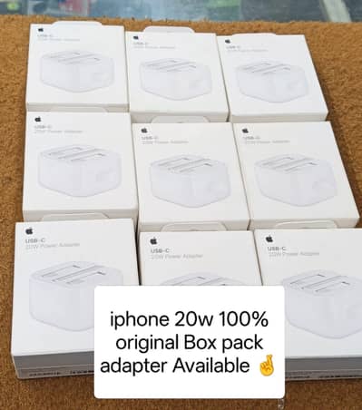 100% original Apple adopter 20w box pack