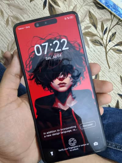 Tecno CAMON 20 8+8 ram 256 GB Sealed piece in display_finger print