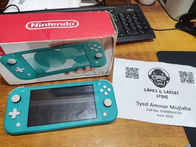 Nintendo Switch Lite Jailbroken - 128GB Card with Box and Charger-COD