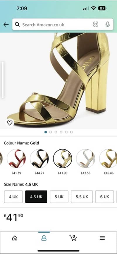 Golden zipper Heels