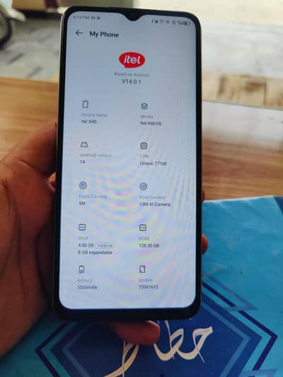Itel A90 8/128 Gb dual PTA approved