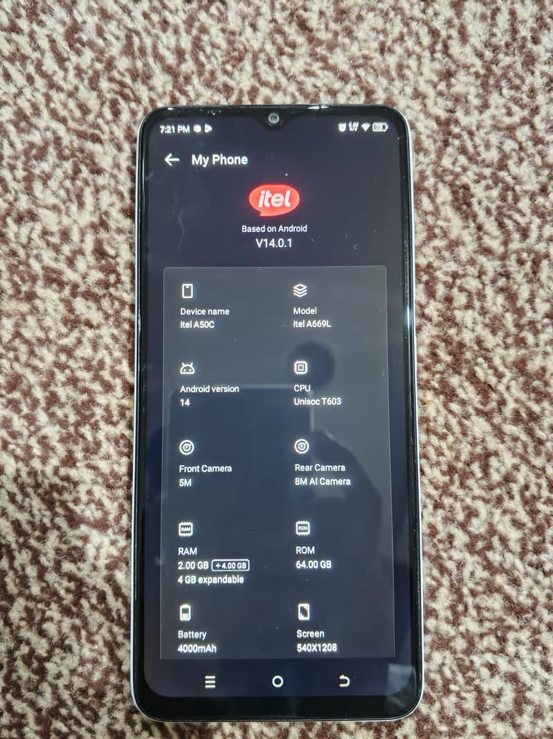 Itel A50C 2