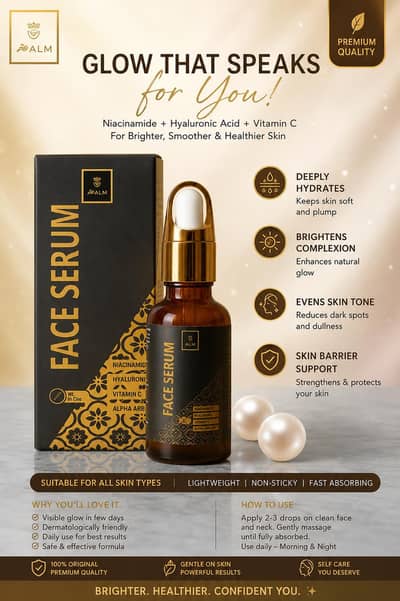 Premium Face Serum – Bright, Healthy & Glowing Skin