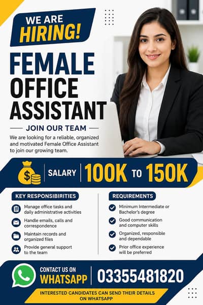 Need Office assistant