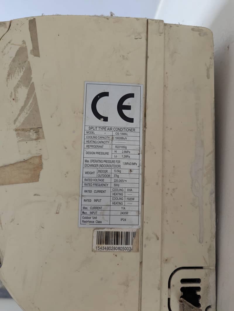 orient 1.5 ton split AC 4