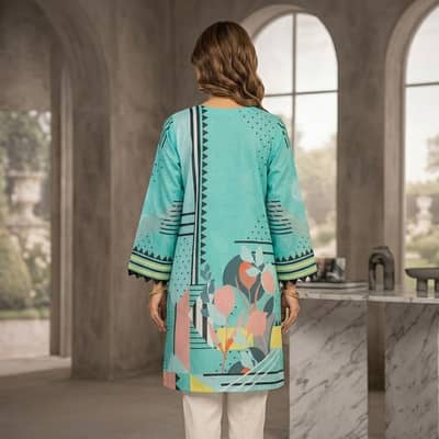 Stylish Digital Print Lawn Kurti for Women