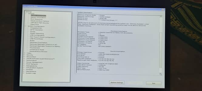 Dell i5 7gen