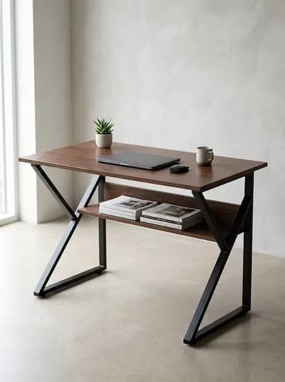 Computer Table 2x4 Ft | Heavy-Duty Iron Frame Study Desk Powder Coated