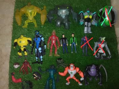 Beyblade, DC , marvel, transformers,Ben 10 , dragon ball GT figures