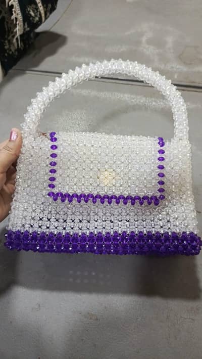 Beautiful Handmade Beaded Handbag / Crystal Purse