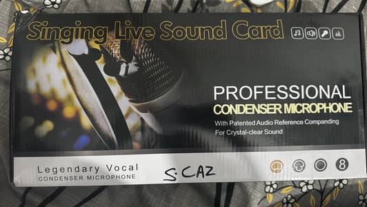 Singing live sound card microphone