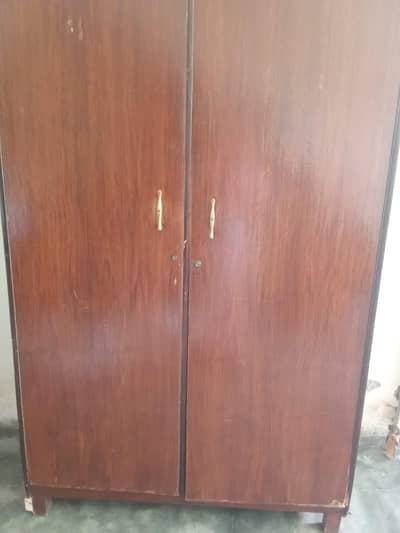 wooden wardrobe