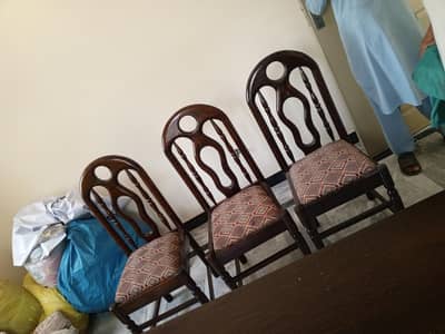 Wooden dining table