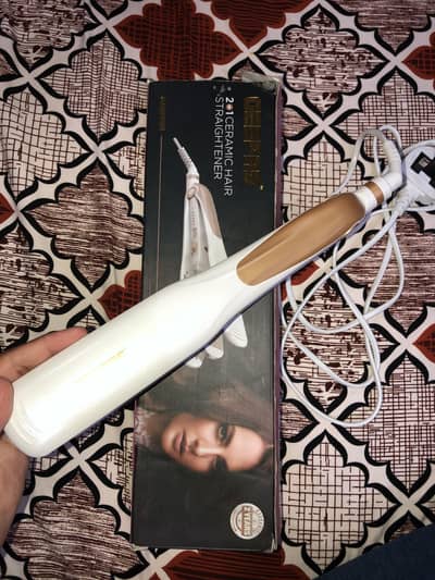 Hair straightener & curling iron 2 in 1