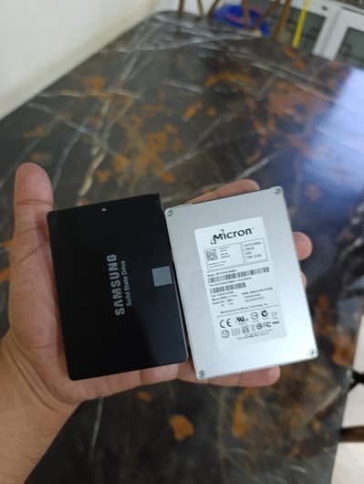 Samsung 120gb and Micron 256gb