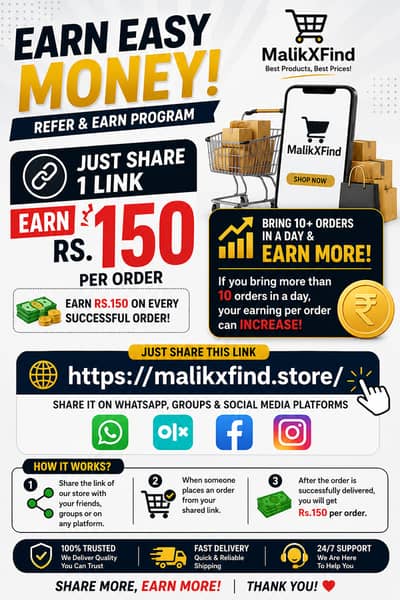  MalikXFind Refer & Earn Program