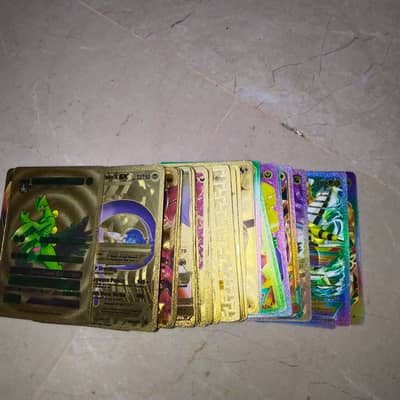 Gold/Rainbow Pokemon Cards.