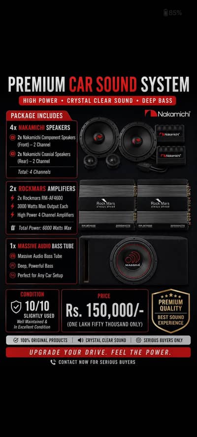 Car Sound - Premium Nakamichi + Rockmars