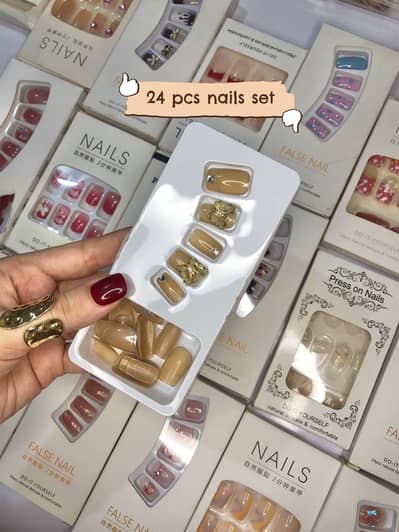 Nails set acrelic 24 pcs
