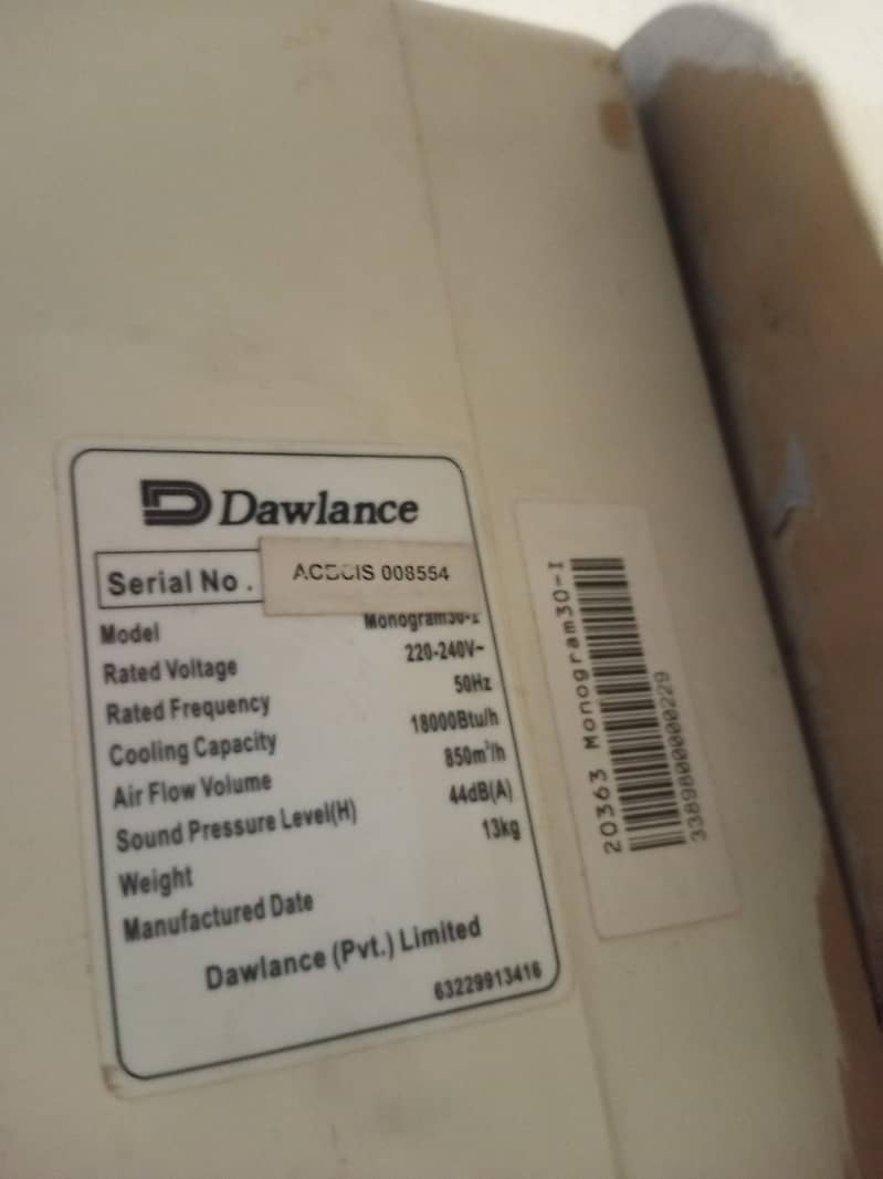 Dawlance split Ac 1