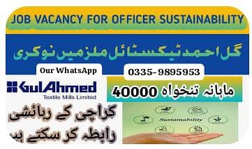 Gull Ahmed textile Mills jobs urgent need us
