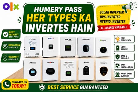  Solar Installation ke liye hum se rabta karein. On-Grid, Off-Grid a