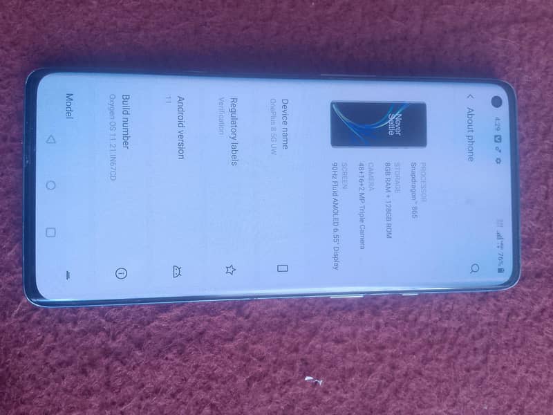 One Plus 8 0